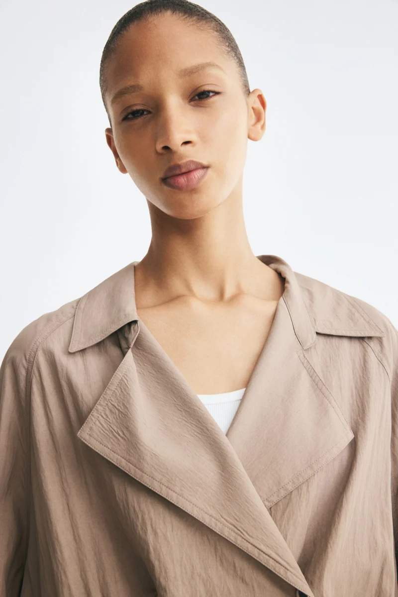 H&M  Drawstring-detail viscose-blend jacket for Women | Best Price UAE