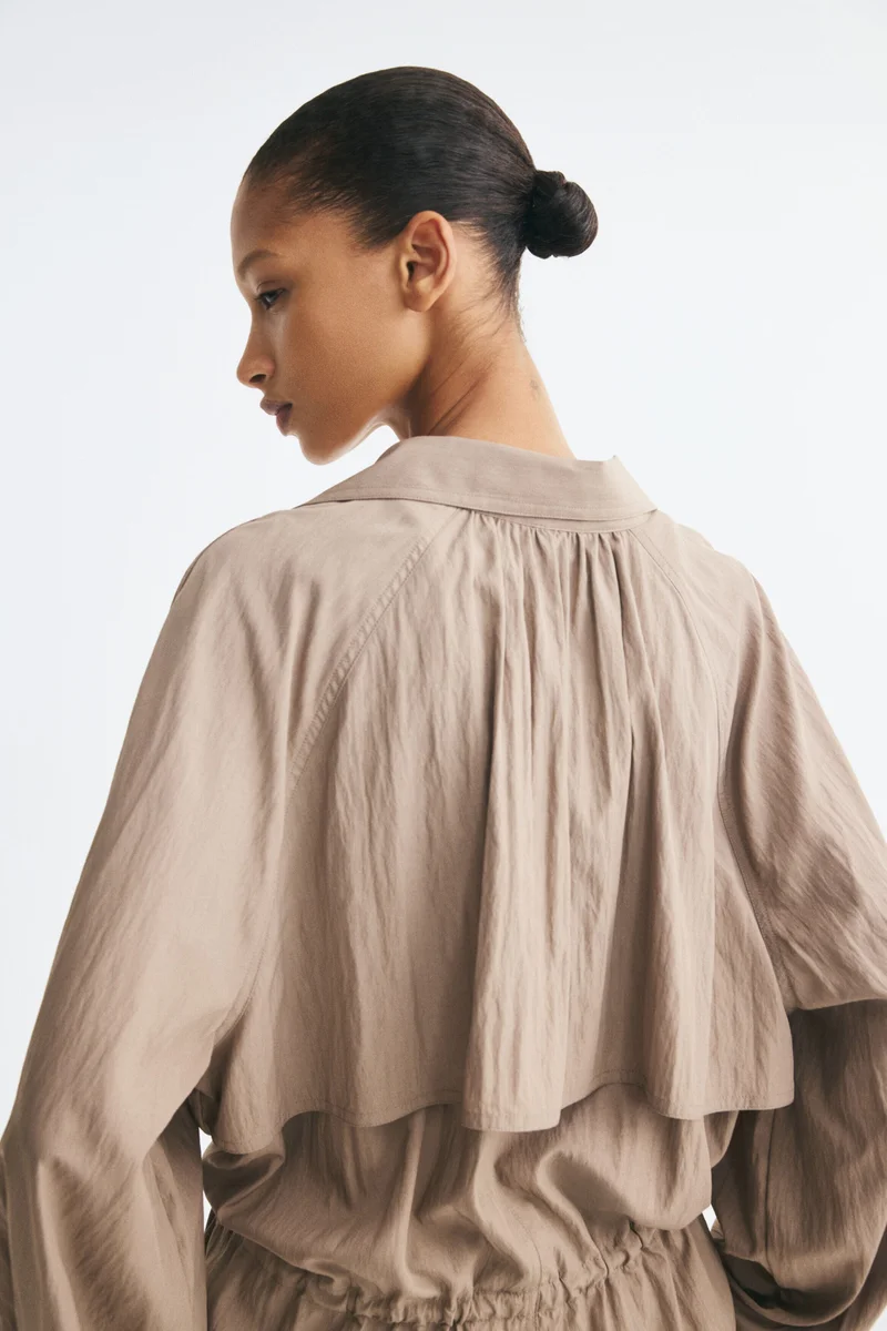 H&M  Drawstring-detail viscose-blend jacket for Women | Best Price UAE