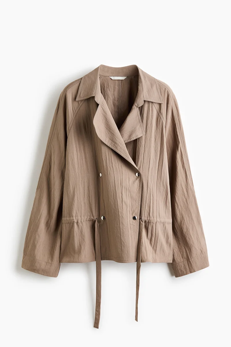 H&M  Drawstring-detail viscose-blend jacket for Women | Best Price UAE