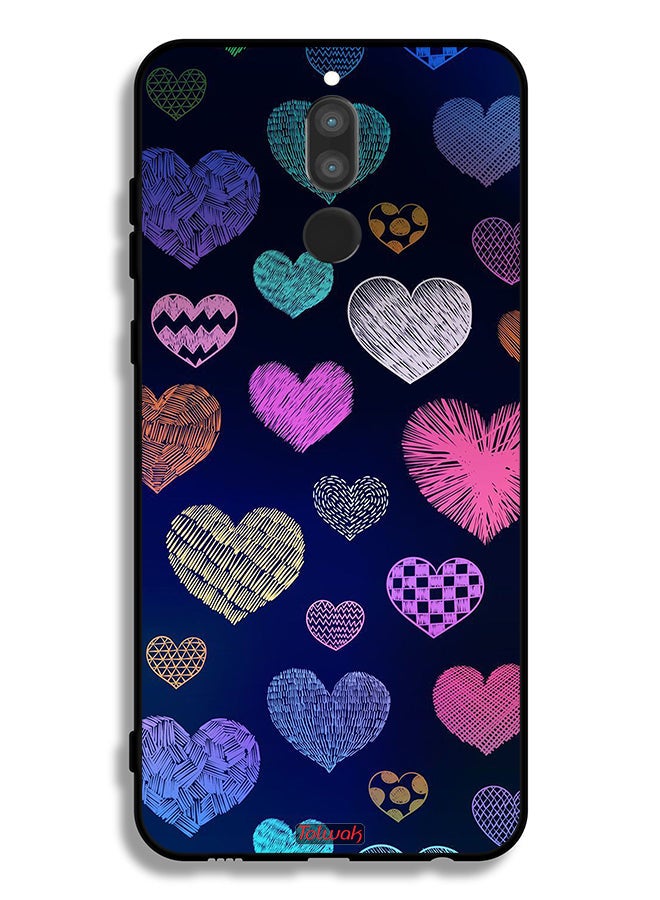 Tolwak غطاء واقي لهاتف هواوي ميت 10 لايت بنمط قلوب دهاجا - Image 2