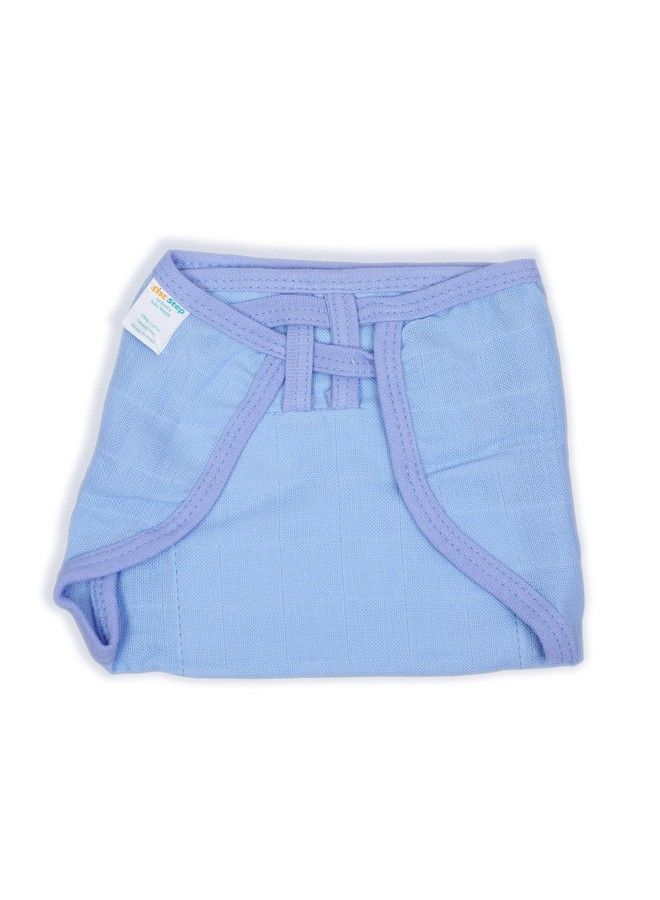 1st Step Washable And 100% Cotton Nappies (Blue Medium) - Image 3