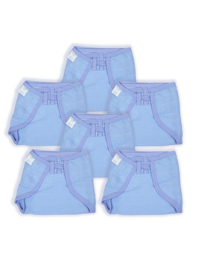1st Step Washable And 100% Cotton Nappies (Blue Medium) - Image 2