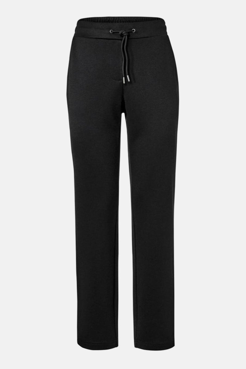 Tchibo Women Regular  Fit Solid Jogger Pants, Black - Image 2