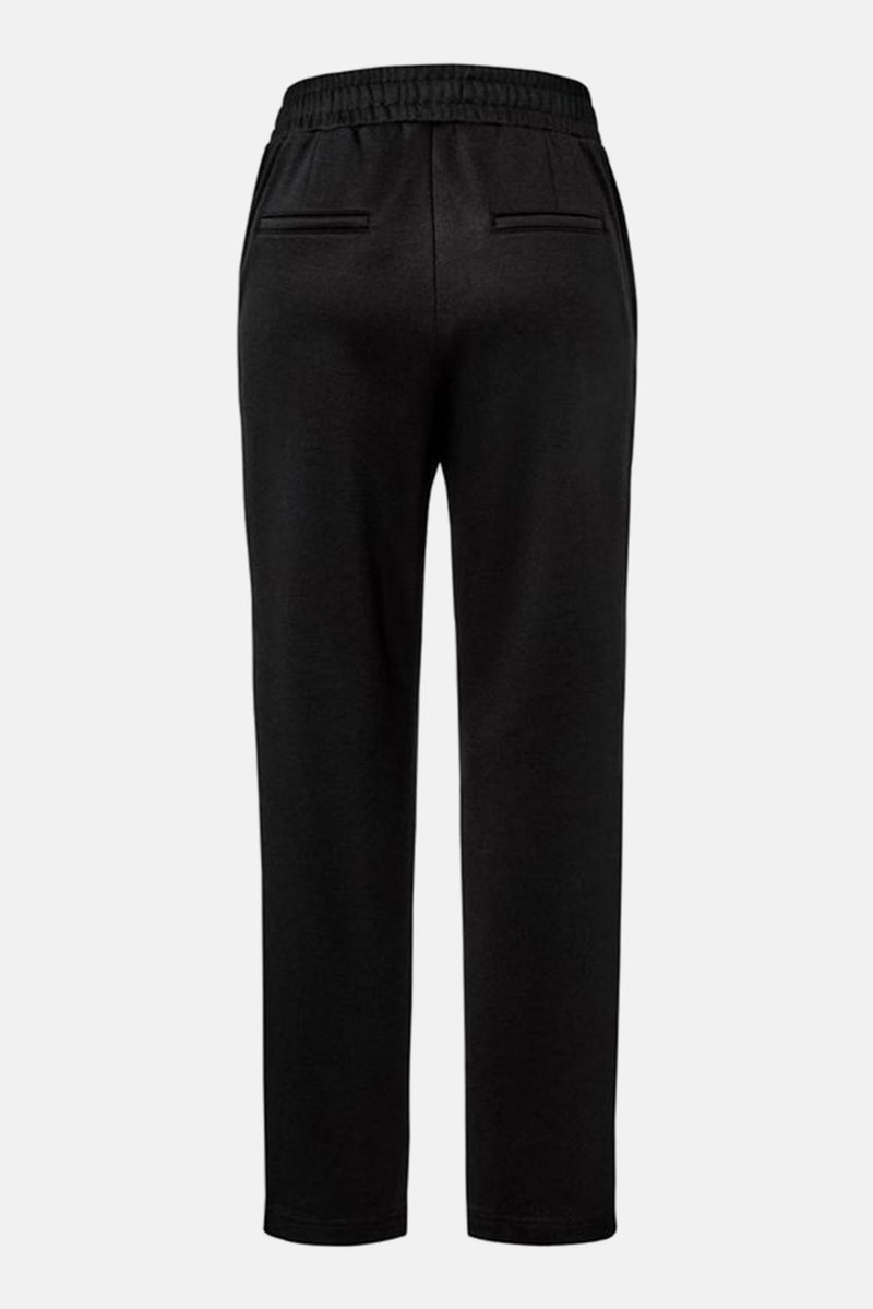 Tchibo Women Regular  Fit Solid Jogger Pants, Black - Image 3