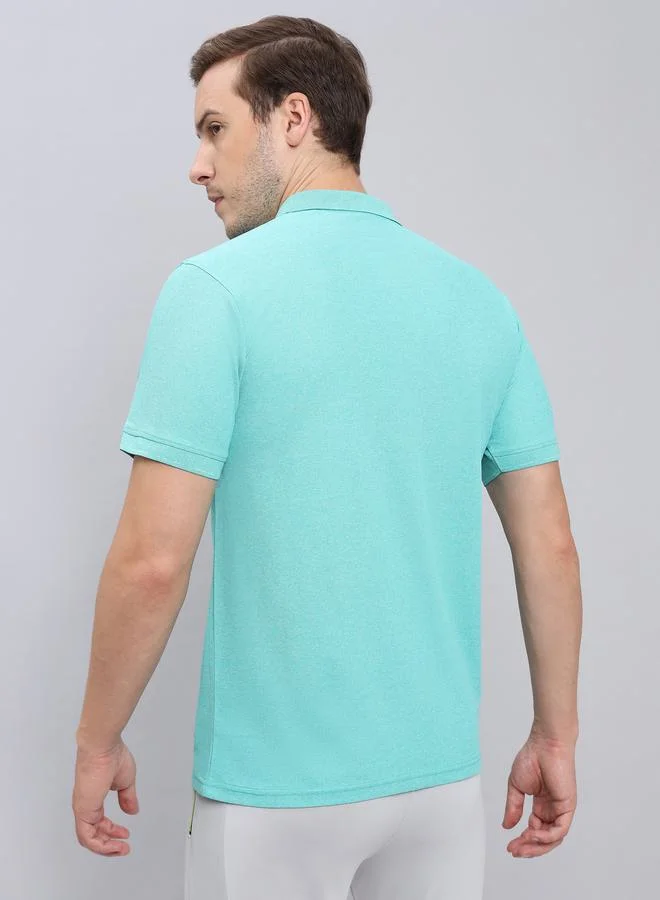 Technosport Melange Pique Slim Fit Polo by Styli
