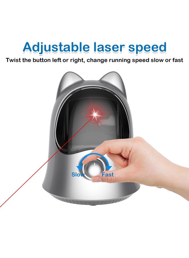 BENTOPAL - BENTOPAL Cat Toys Laser with Real Random Trajectory (Silvery) - Image 1