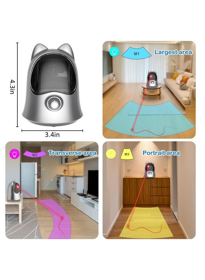 BENTOPAL - BENTOPAL Cat Toys Laser with Real Random Trajectory (Silvery) - Image 1
