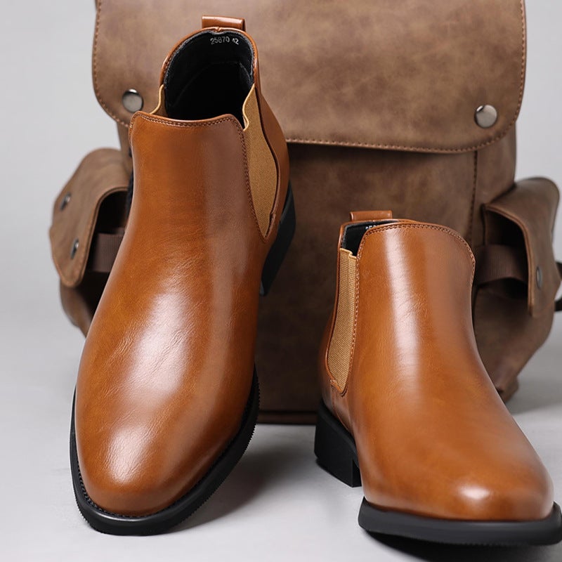 Chelsea Boots Size 38 To 48 Export Large Size Men'S Boots Pointed Toe Chelsea Boots 25870 - Image 2