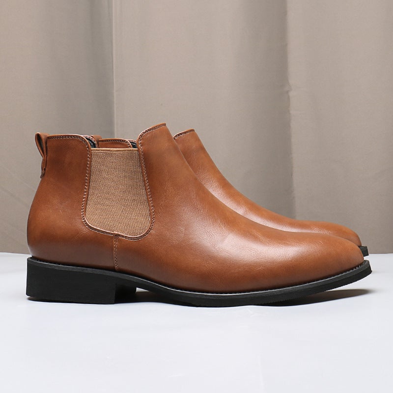 Chelsea Boots Size 38 To 48 Export Large Size Men'S Boots Pointed Toe Chelsea Boots 25870 - Image 3