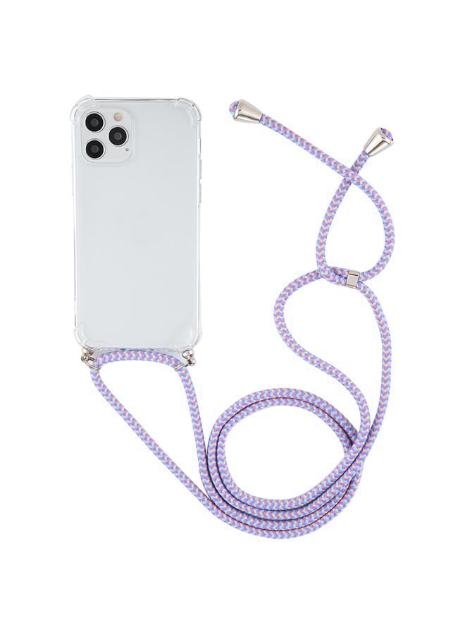 Zaboon Case For iPhone 12 Pro Max Four-Corner Shockproof Transparent TPU Case with Lanyard - Image 2