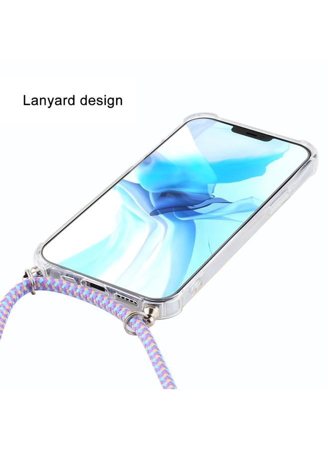 Zaboon Case For iPhone 12 Pro Max Four-Corner Shockproof Transparent TPU Case with Lanyard - Image 3