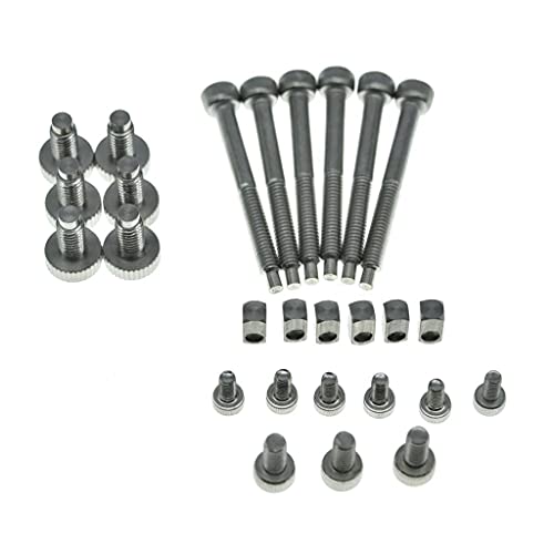 KAISH Whole Set Stainless Steel Tremolo Fine Tuner Screws String Insert Block Saddle Mounting Screws Locking Nut & String Lock Screws for FR - Image 3