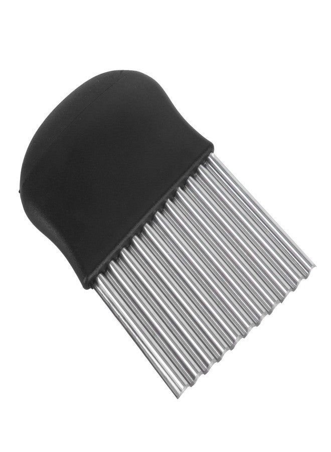 Potato Chipper Kitchen Stainless Steel Potato Chip Crinkle Cutter Blade for Dough Vegetable Fruit - Image 1