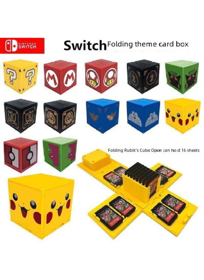 Generic Switch Game Cartridge Storage Box Ns Card Holder 16-slot Foldable Digital Computer Game Console Protective Case-Product Color:Star Kabi  - Image 2