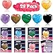 Arfun Valentines Day Gifts for Kids Classroom 28 Pack Valentines Cards Goodie Bags with Heart Gem Stones Valentine Exchange Party Favors Healing Crystal Gemstone Rocks for Girls Boys School Class - Image 4