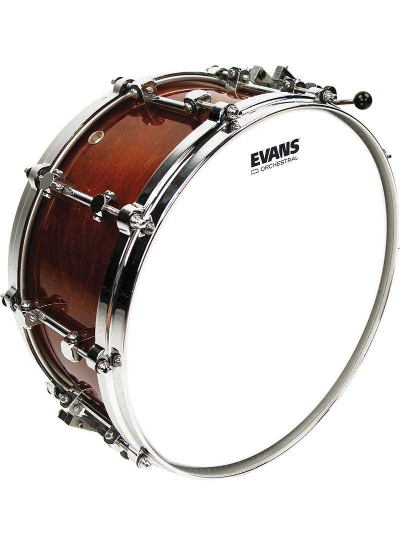 EVANS Evans Orchestral Coated White Snare Drum Head, 14 inch - Image 2