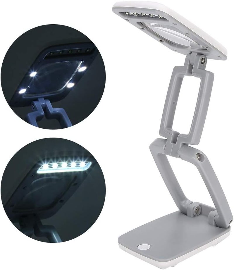 klarako 3X Magnifying Glass LED Light, Magnifying Glass Desk Lamps, Adjustable 3X Magnification Desk Magnifier Table Light for Reading Office Makeup Tattoo Work - Image 4