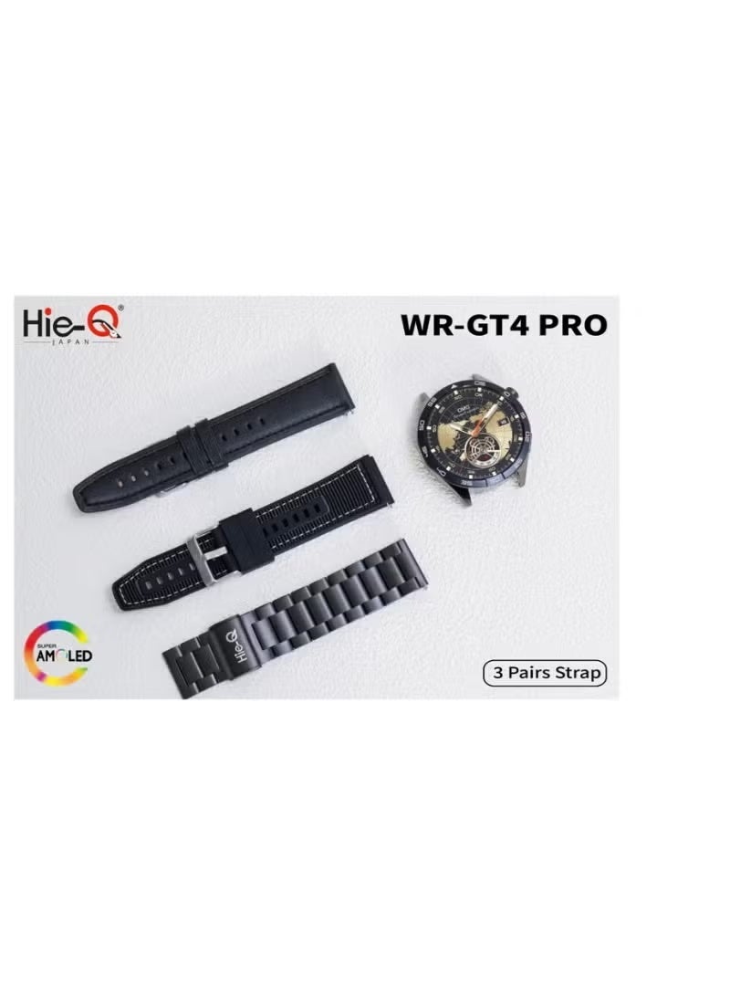 Hie-Q WR-GT4 Pro Smartwatch Fitness Tracker with 24/7 Heart Rate Monitoring, Sleep Analysis, Step Counter, Calorie Tracking, Multi-Sports Modes, Stylish Lightweight Design, Smart Notifications for Calls & Messages, Long Battery Life, Waterproof & Durable Health & Wellness Wearable Compatible with Android & iOS for Everyday Use and Fitness - Image 3