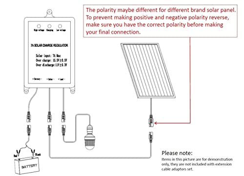 Sunway Solar 16FT Battery Charger Extension Cable Adapter SAE Connectors Quick Connect with Battery Clamps For 12V Trickle Charger And Maintainer, 12Volt Solar Panel Power System Kit - Image 4