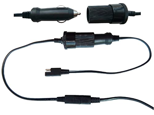 Sunway Solar 16FT Battery Charger Extension Cable Adapter SAE Connectors Quick Connect with Battery Clamps For 12V Trickle Charger And Maintainer, 12Volt Solar Panel Power System Kit - Image 2