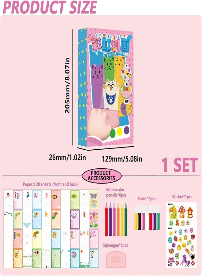 ZDQTRA Rainbow Scratch Art kit for Kids, Squeegee Magic Dot Creativity Painting Kits for 3 to 8 Year Old Girls and Boys (1set/Multi-Colour) - Image 4