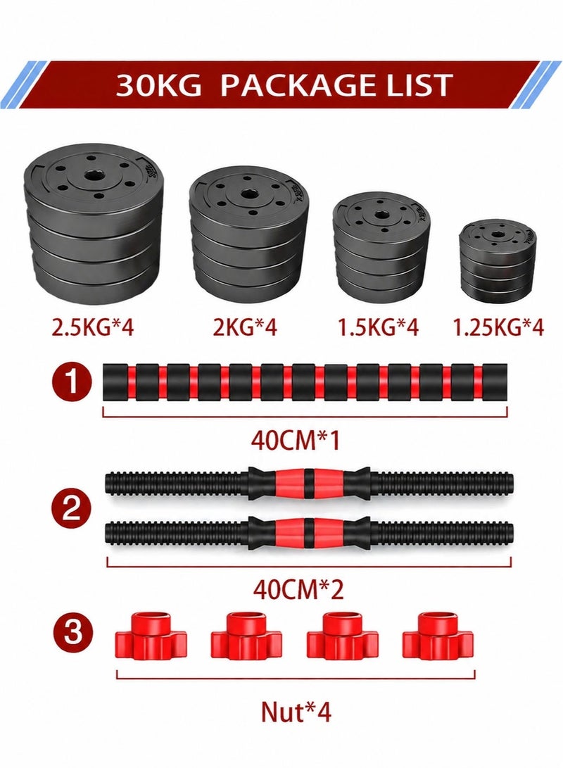 ULHYC Dumbbell set with adjustable weights 30 kg - Image 2