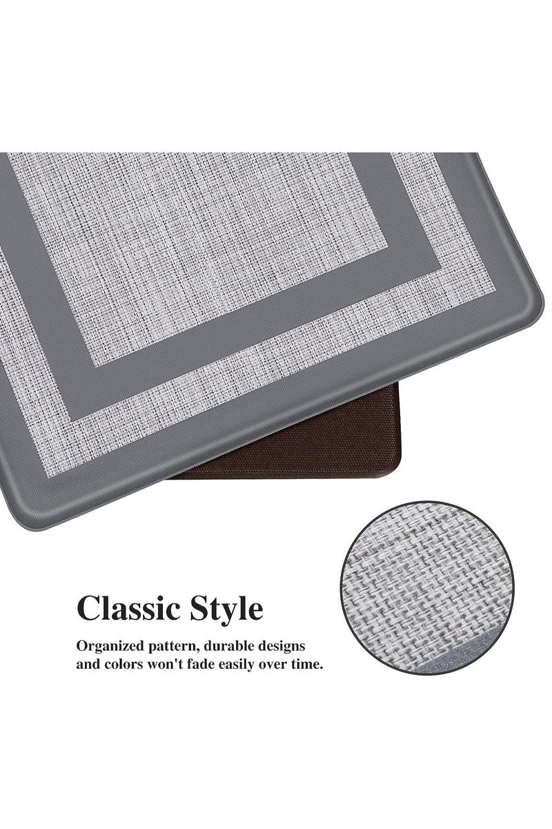 Kitchen Mat,[2 PCS] Kitchen mat Cushioned Anti-Fatigue Kitchen Mat Non-Skid Waterproof, Ergono  - Image 2