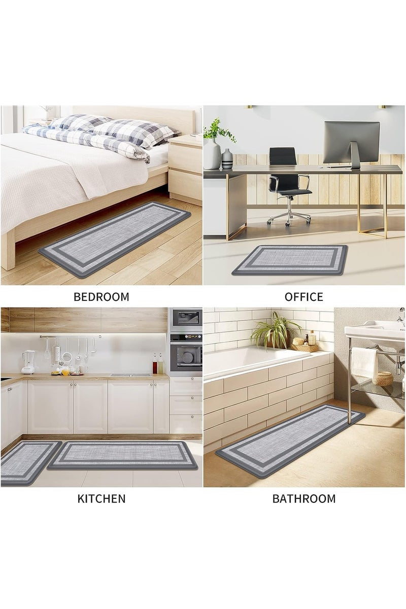 Kitchen Mat,[2 PCS] Kitchen mat Cushioned Anti-Fatigue Kitchen Mat Non-Skid Waterproof, Ergono  - Image 4