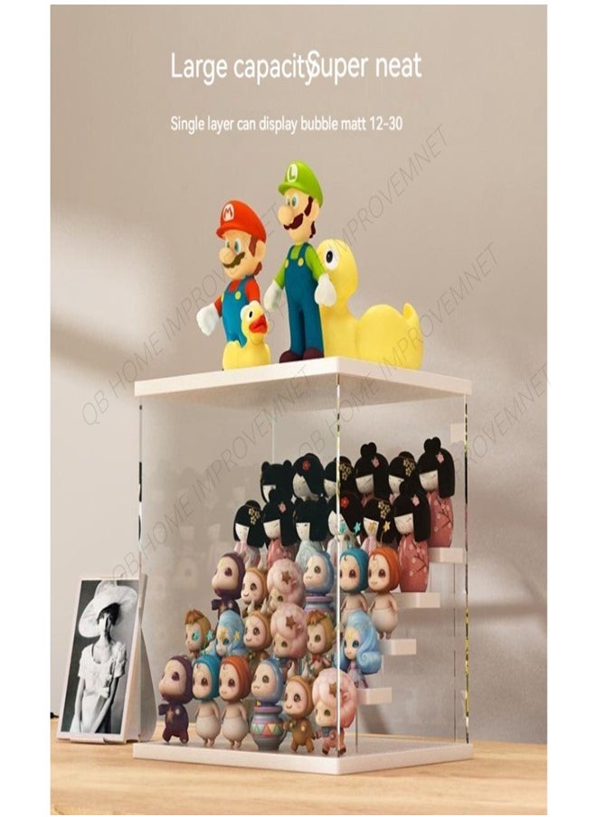 Generic - 3Layer Transparent Acrylic Display Box with Wooden Top Base（without LED） - Image 1