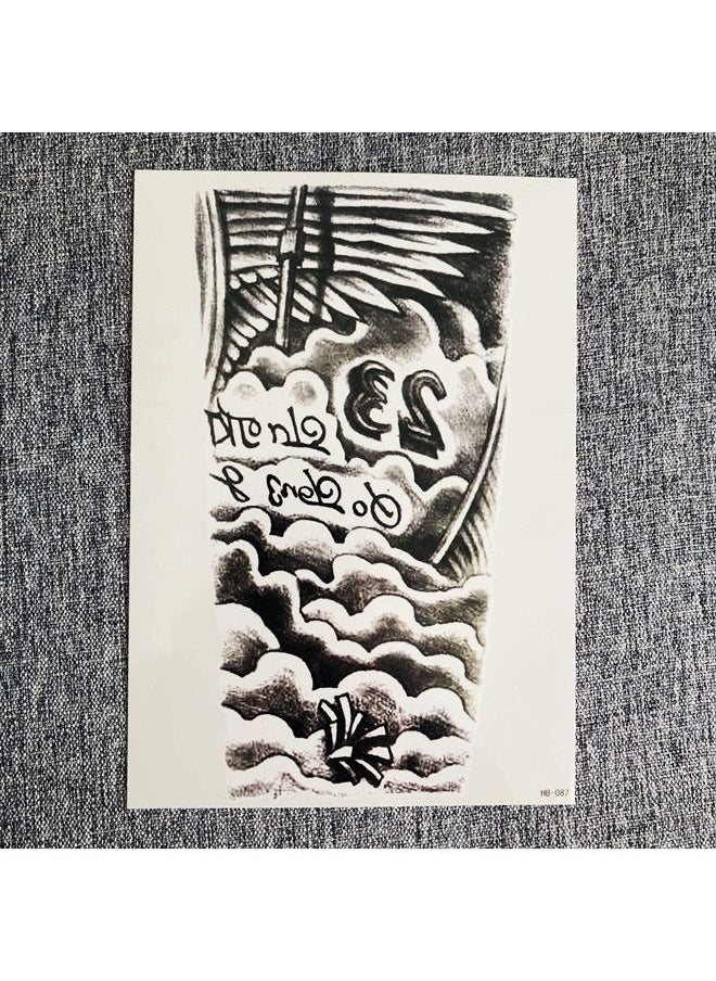 Kotbs - 6 Sheets Temporary Tattoos for Men Women Neck Arm Body Tattoo Sticker Body Art Make up Temporary Tattoo Custom Paper Transfer Fake Tattoo - Image 1