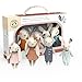 SPEEDY MONKEY Rabbit Family Set  Miniature Bunny Figures with Parents  2 Baby Rabbits  Pretend Play Doll House Family for Kids Toddlers Girls  Cute Dollhouse Decor Toy - Image 2