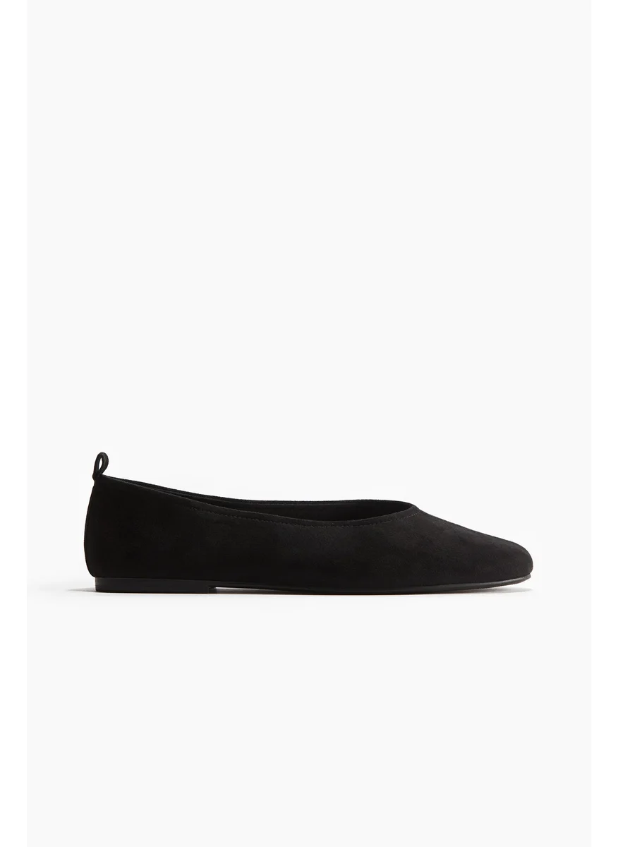 H&M Napped Ballet Pumps