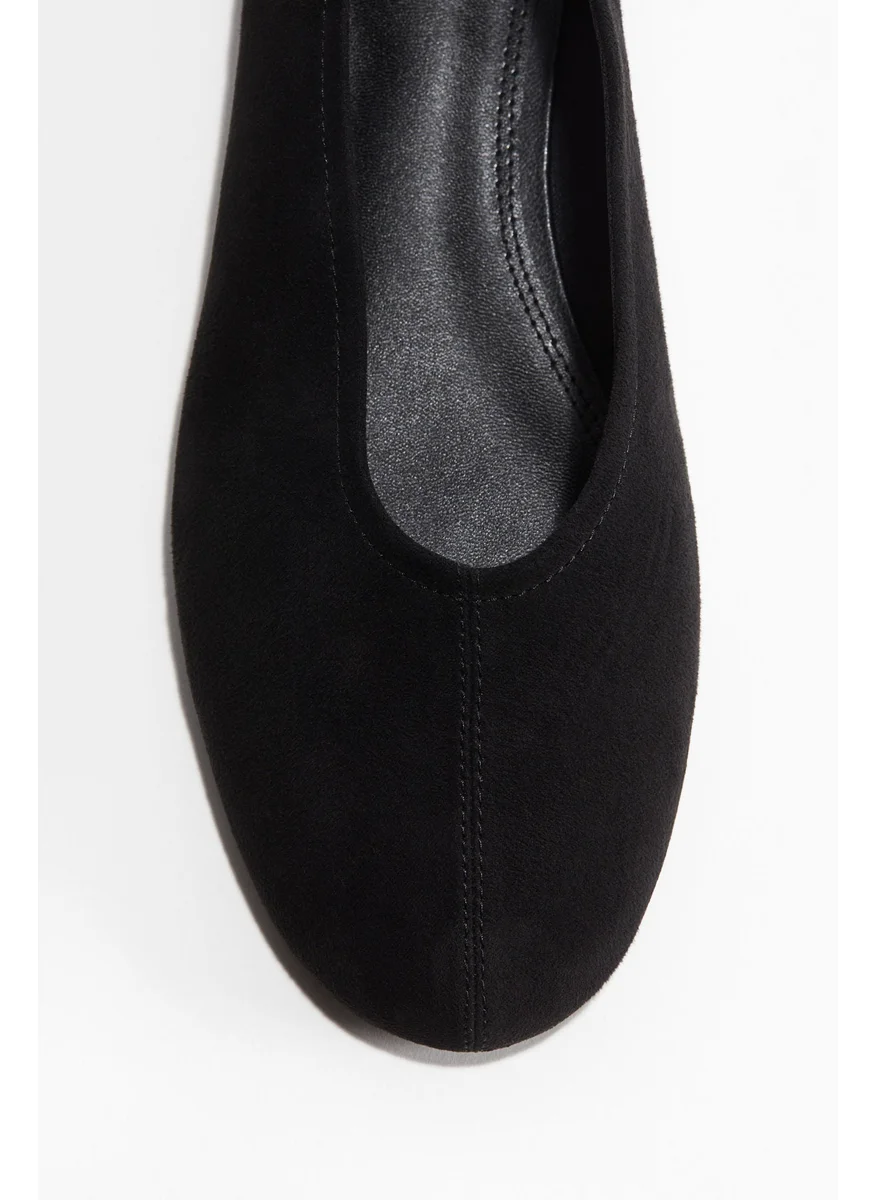 H&M Napped Ballet Pumps