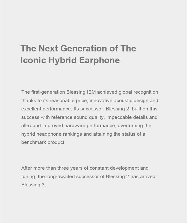 Moondrop Blessing 3 in-Ear Earphones 2DD+4BA Hybrid Triple-Range Frequency Division in-Ear Monitors 0.78-2pin IEM Earbuds - Image 4