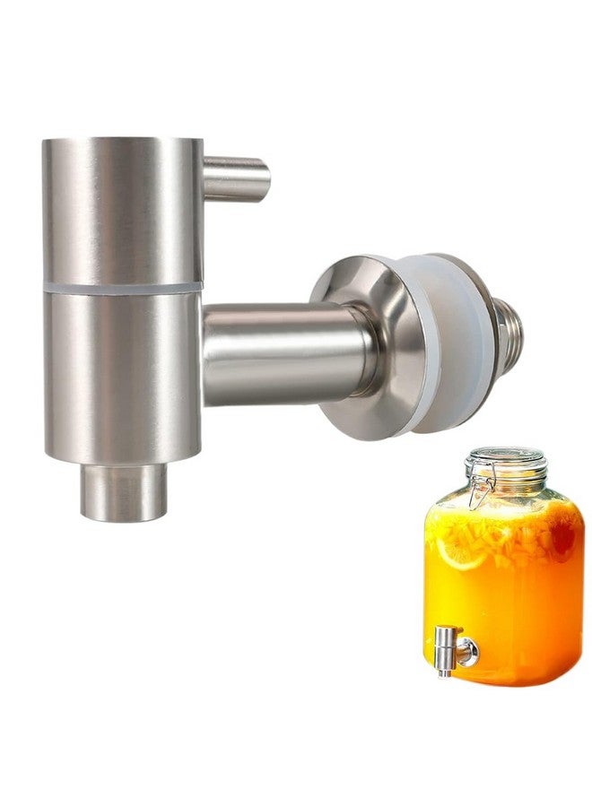 HASTHIP HASTHIP® Replacement Spigot Faucet Tap for Beverage Dispenser, 304 Stainless Steel Food Grade Lever Pour Spout For Glass Drink Jar Bucket, Ceramic Porcelain Crock Water Dispenser (16MM)  - Image 1