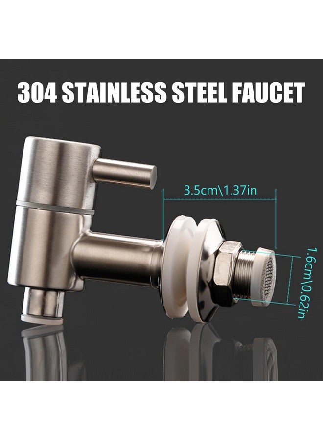 HASTHIP HASTHIP® Replacement Spigot Faucet Tap for Beverage Dispenser, 304 Stainless Steel Food Grade Lever Pour Spout For Glass Drink Jar Bucket, Ceramic Porcelain Crock Water Dispenser (16MM)  - Image 2