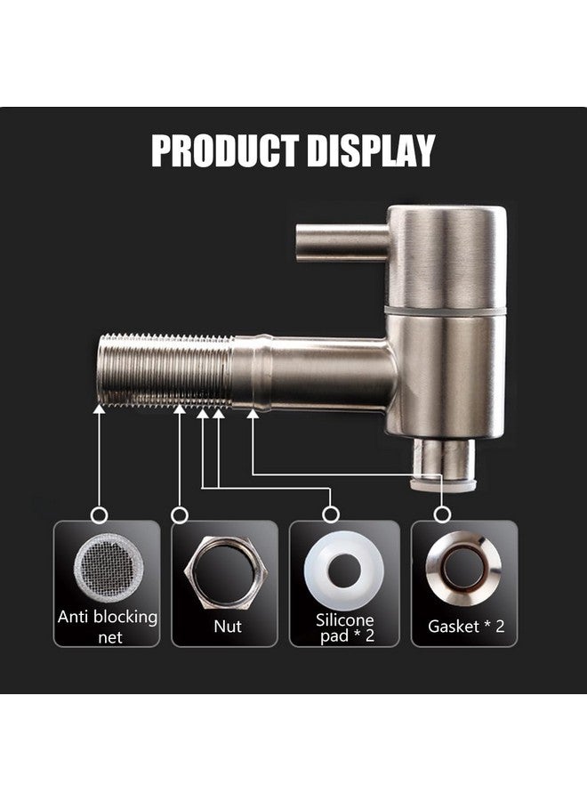 HASTHIP HASTHIP® Replacement Spigot Faucet Tap for Beverage Dispenser, 304 Stainless Steel Food Grade Lever Pour Spout For Glass Drink Jar Bucket, Ceramic Porcelain Crock Water Dispenser (16MM)  - Image 3