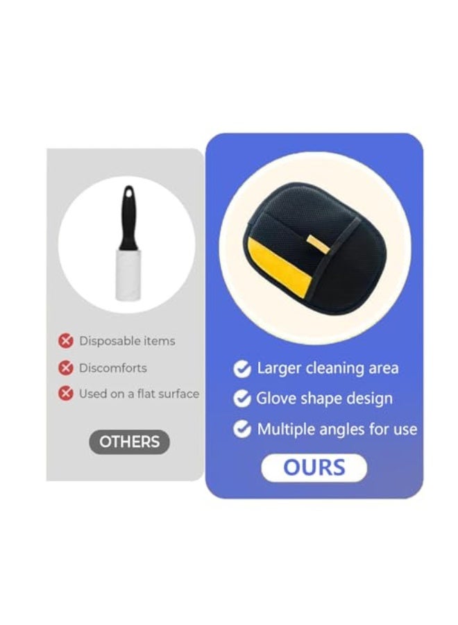 Reusable Double-Sided Pet Grooming Gloves (Suitable for Dogs) (2-Pack) - Image 2