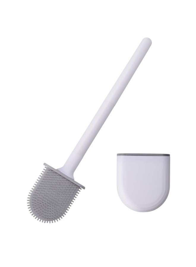 هومستر فرشاة حوض المرحاض، فرشاة المرحاض السيليكون لن يلحق الضرر بالمراحيض، فرشاة المرحاض المثبتة على الحائط -المضادة للتدلية، تصميم مضاد للتقطر، مناسبة لمقطورات السفر والمخيمات، مصنوعة من قبل RVers for RVers. - Image 2