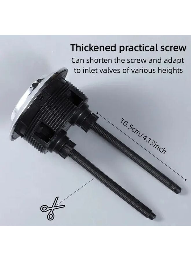 زر طرد عام للمرحاض بديل زر طرد مزدوج بقضيب تمديد قابل للتعديل 1 مجموعة - Image 5