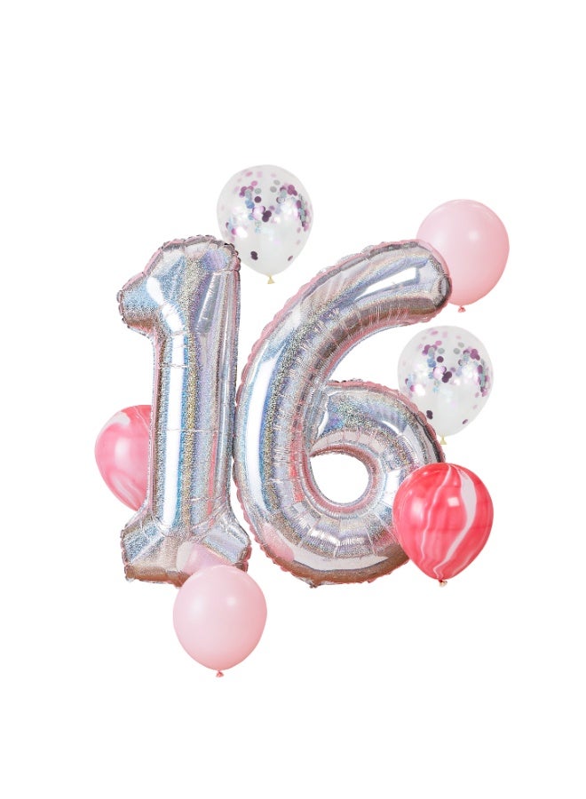 Ginger Ray 16Th Birthday Balloon Bundle - Image 1