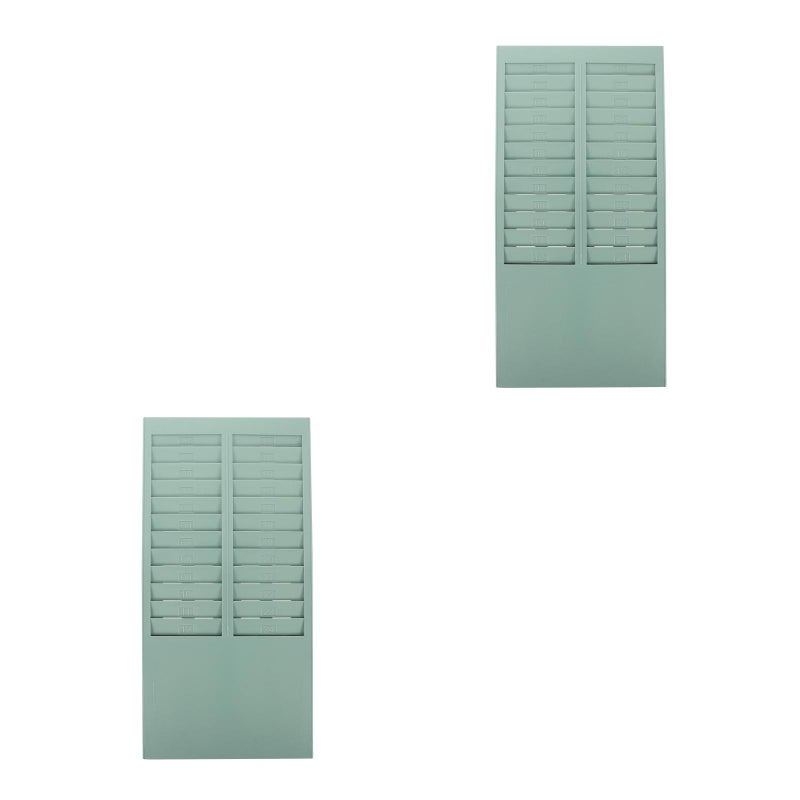 2pcs Attendance Recorder Punch Time Rack Wall Mounted Cards Holder Attendance Holder for Time Cards - Image 3