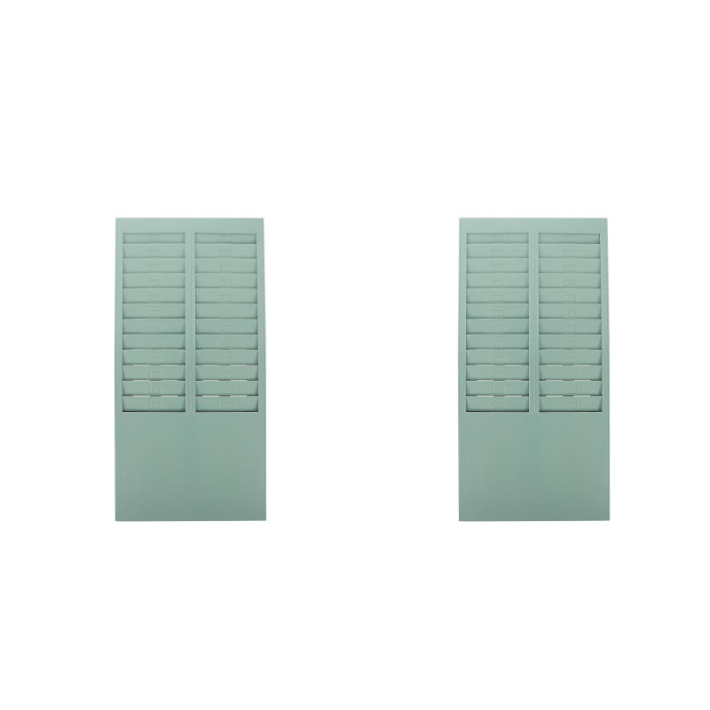2pcs Attendance Recorder Punch Time Rack Wall Mounted Cards Holder Attendance Holder for Time Cards - Image 1