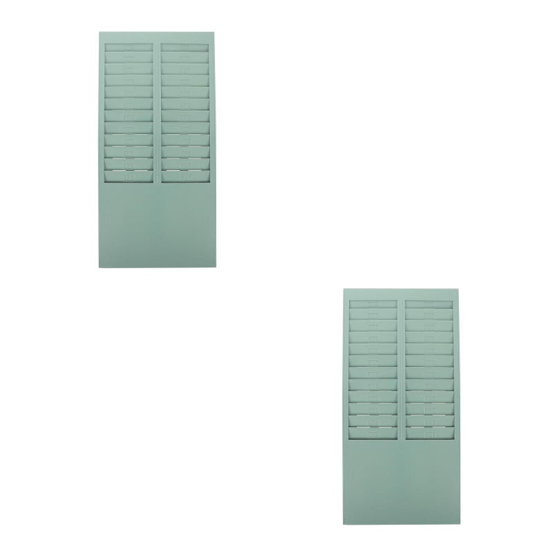 2pcs Attendance Recorder Punch Time Rack Wall Mounted Cards Holder Attendance Holder for Time Cards - Image 5