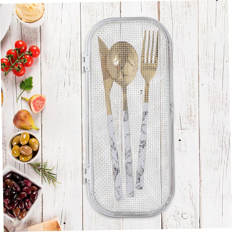 Vosarea Stainless Steel Dishwasher Silverware Basket Cutlery Storage Basket for Kitchen Chopsticks Holder Drying Rack - Image 5