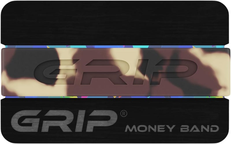 Grip Money Band - JUNGLE CAMO - Premium Silicone Band for Cash & Cards - Slim & Durable Design - Image 1