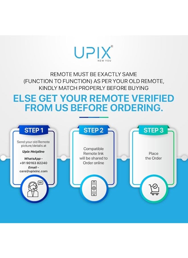 HuHa Upix AC Remote No. 12, Compatible with Godrej AC Remote Control - Old Remote Functions Must be Exactly Same  - Image 2