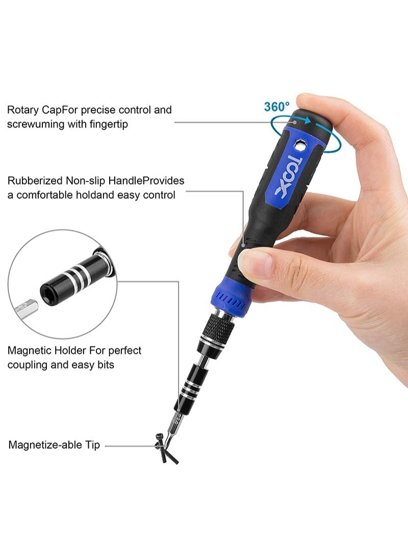 كوول أداة إصلاح إلكترونيات 200 in-1 Precision Magnetic Screwdriver Kit للكمبيوتر والهاتف المحمول ووحدة التحكم في اللعبة والكمبيوتر الشخصي والكمبيوتر اللوحي - Image 3