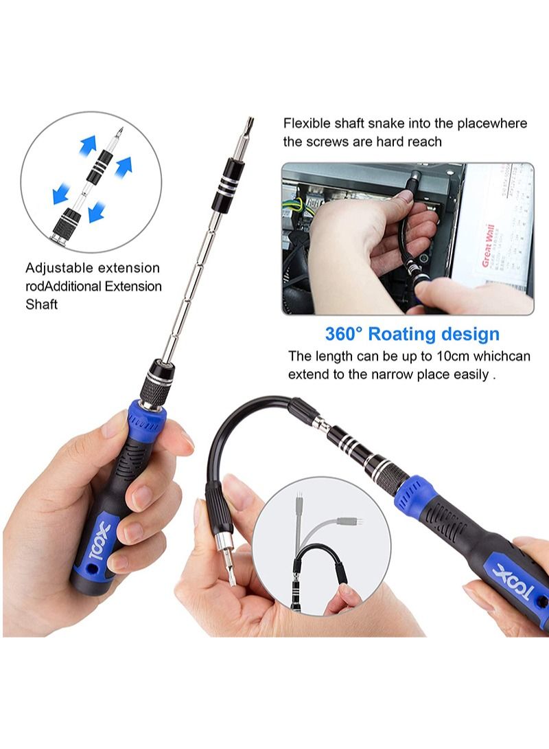 كوول أداة إصلاح إلكترونيات 200 in-1 Precision Magnetic Screwdriver Kit للكمبيوتر والهاتف المحمول ووحدة التحكم في اللعبة والكمبيوتر الشخصي والكمبيوتر اللوحي - Image 4