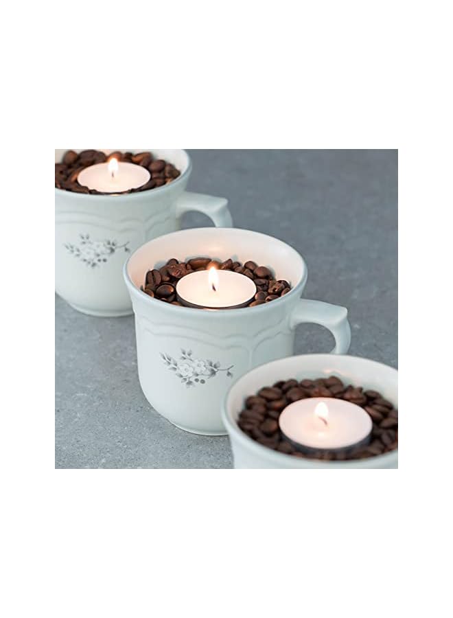 Green Tiger Bulk 50 Pack Unscented Smokeless Long Tea Light Candles with 8 Hour Extended Burn Time, White, Count - Image 2